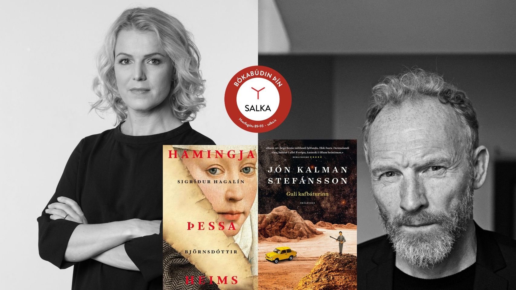 Bókakvöld - Jón Kalman og Sigríður Hagalín