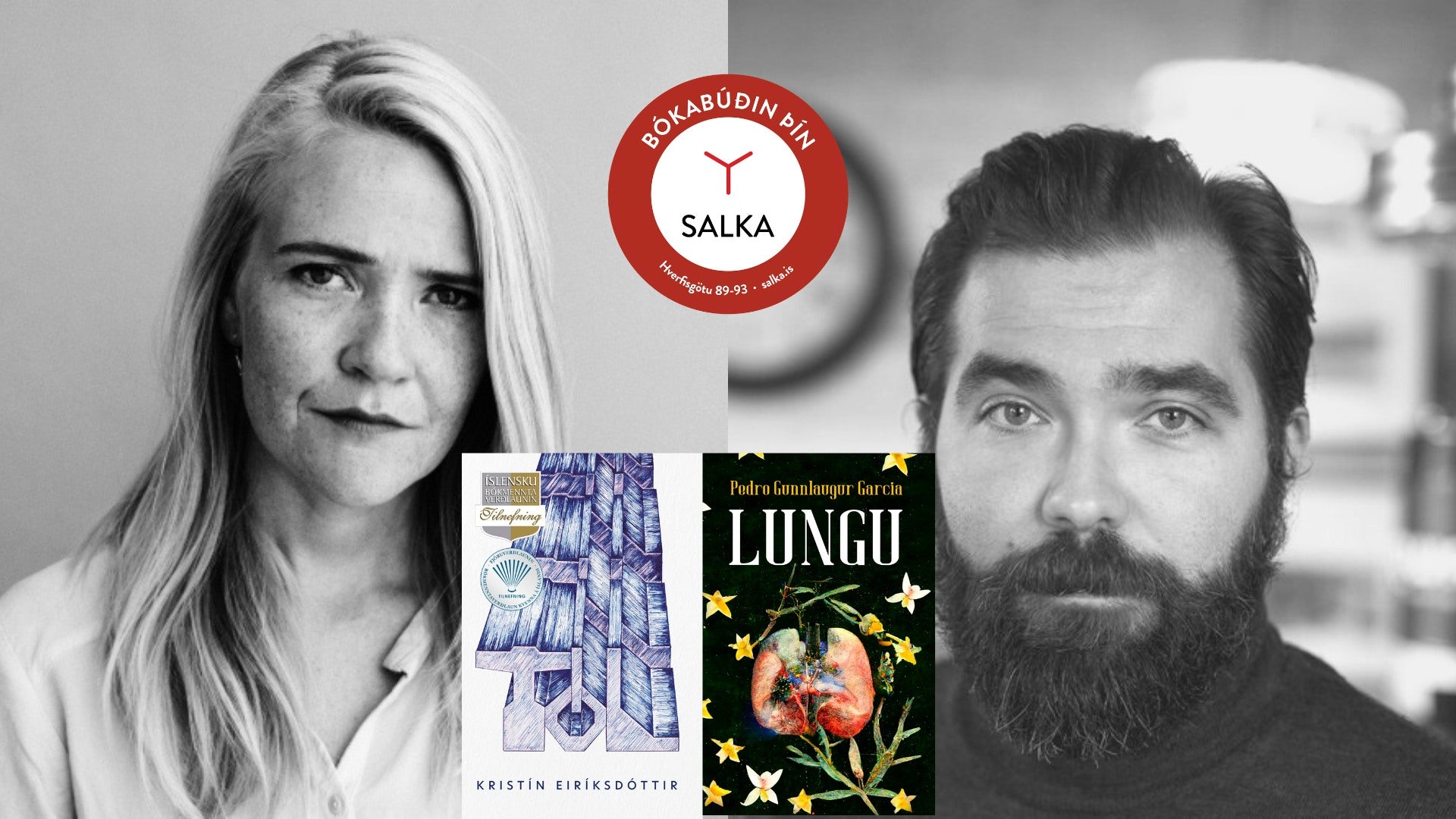Bókakvöld - Kristín Eiríksdóttir og Pedro Gunnlaugur Garcia