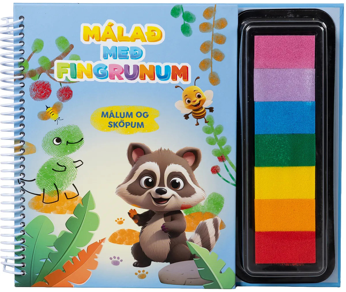 Málað með fingrunum