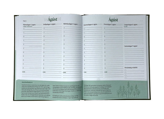 Dagbók með fróðleik um sjálfbærni - 2026