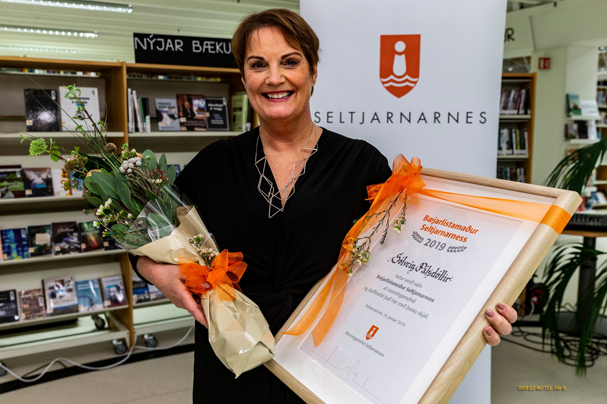 Sólveig Pálsdóttir bæjarlistamaður Seltjarnarness