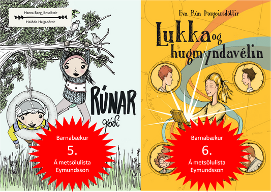 Rúnar góði og Lukka og hugmyndavélin meðal mest seldu barnabókanna