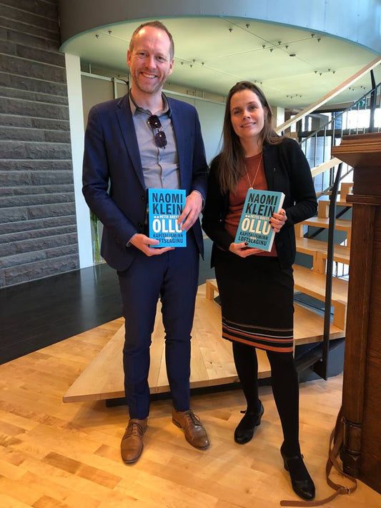 Allir þingmenn fengu bók um loftslagsmál frá Sölku