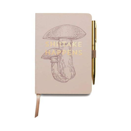 Shiitake Happens - Notebook with Pen
