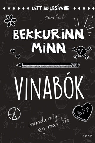 Bekkurinn minn - Vinabók - svört