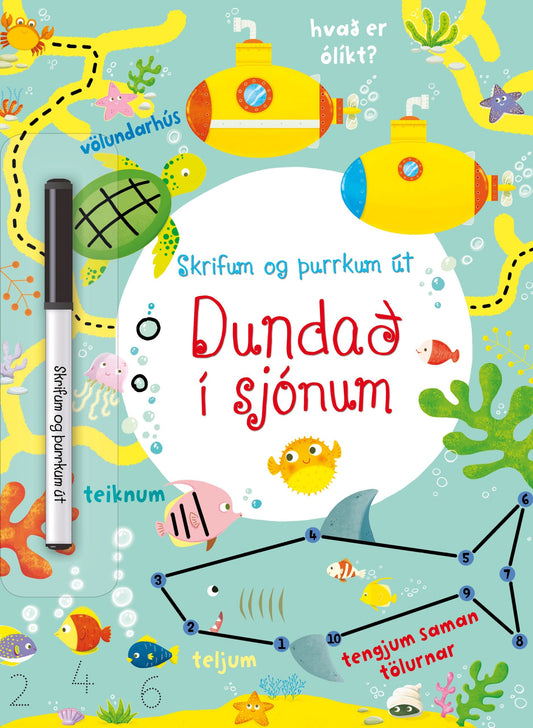 Dundað í sjónum