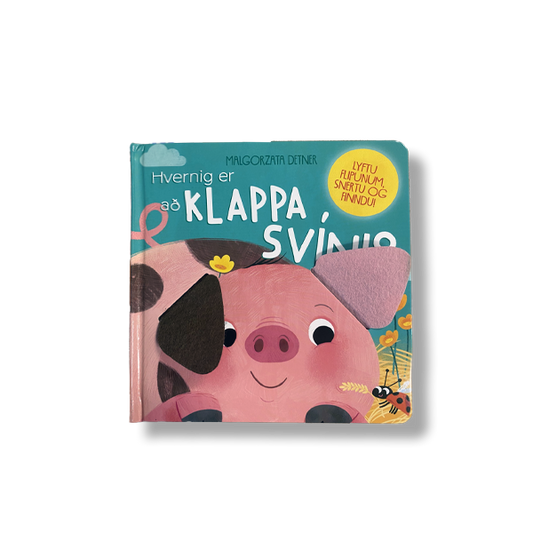 Hvernig er að klappa svíni?