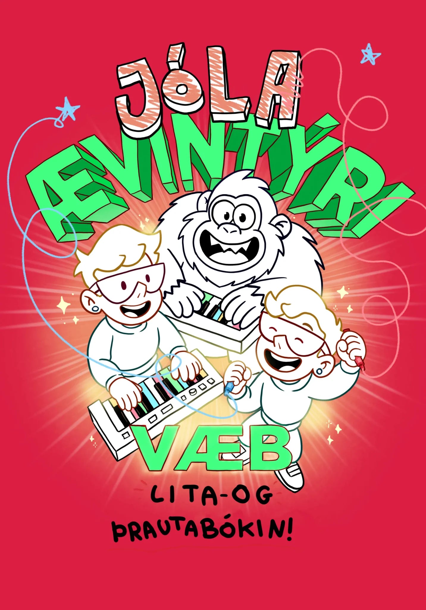 Jólaævintýri Væb - lita og þrautabókin