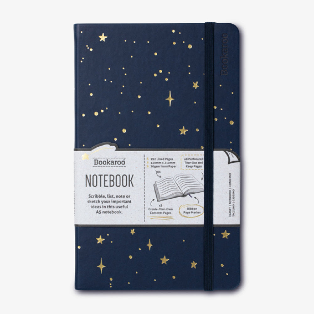 Notebook A5 Moon & Stars Bookaroo