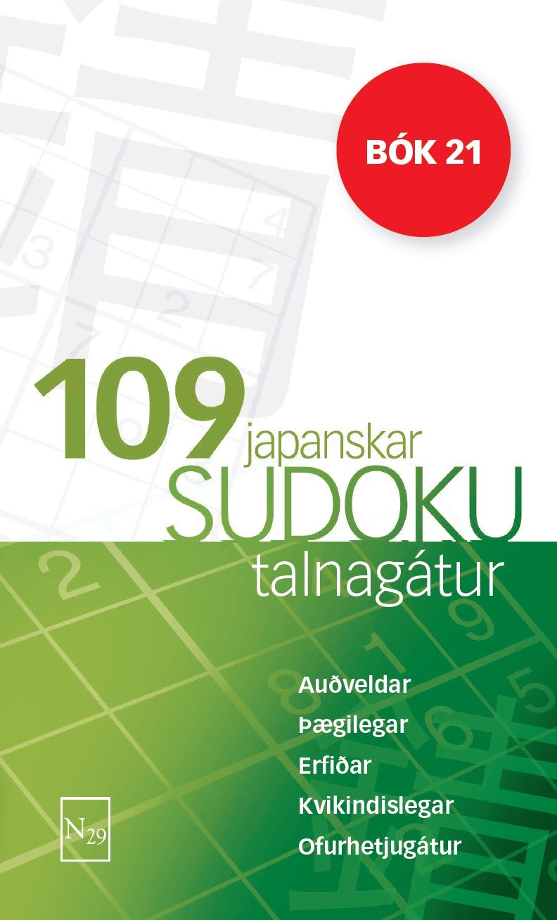 109 Sudoku - bók 21