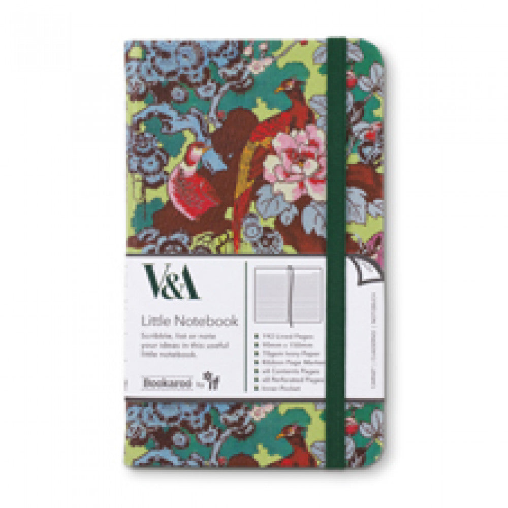 V&A Pocket Notebook A6 Sundour Pheasant