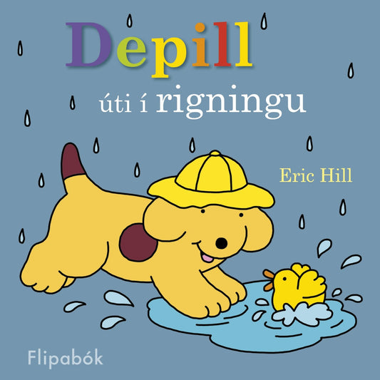 Depill úti í rigningu